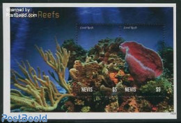 Nevis 2014 Coral Reefs S/s, Mint NH, Nature - St.Kitts Und Nevis ( 1983-...)