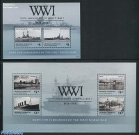 Grenada Grenadines 2014 Ships & Submarines Of The First World War 2 S/s, Mint NH, History - Transport - Ships And Boat.. - Schiffe