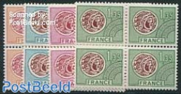 France 1975 Precancels 4v, Blocks Of 4 [+], Mint NH - Neufs