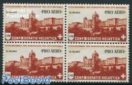 Switzerland 1943 Pro Aero 1v, Block Of 4 [+], Mint NH - Unused Stamps