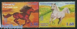 Tajikistan 2014 Year Of The Horse 2v [:], Mint NH, Nature - Various - Horses - New Year - Nieuwjaar