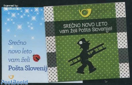 Slovenia 2014 New Year 2 Booklets, Mint NH, Nature - Various - Mushrooms - Stamp Booklets - New Year - Mushrooms