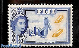 Fiji 1954 5Sh, Stamp Out Of Set, Unused (hinged), History - Other & Unclassified