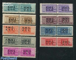 Trieste A-Zone 1947 Parcel Stamps 9v, Shortset, Unused (hinged) - Other & Unclassified