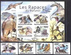 Burundi 2011 Birds Of Prey 4v+s/s, Imperforated, Mint NH, Nature - Birds - Birds Of Prey - Other & Unclassified