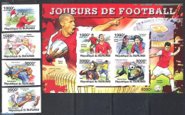 Burundi 2011 Football 4v+s/s, Imperforated, Mint NH, Sport - Football - Other & Unclassified