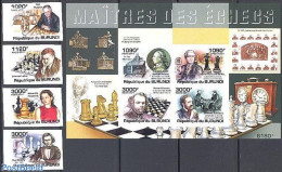 Burundi 2011 Chess 4v+s/s, Imperforated, Mint NH, Sport - Chess - Schach