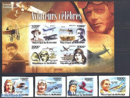 Burundi 2011 Aviation Personalities 4v+s/s, Imperforated, Mint NH, Transport - Aircraft & Aviation - Airplanes