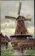Artiste CPA Gerstenhauer, J. G., Niederländische Windmühle - Other & Unclassified