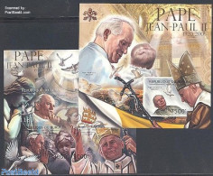 Burundi 2012 Pope John Paul II 2 S/s, Imperforated, Mint NH, Religion - Pope - Religion - Popes