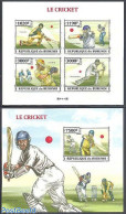 Burundi 2013 Cricket 2 S/s, Imperforated, Mint NH, Sport - Cricket - Sport (other And Mixed) - Cricket