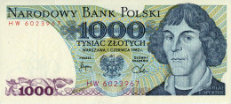Poland 1000 Zloty 1982 P146c Uncirculated Banknote - Poland