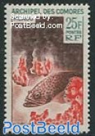 Comoros 1965 25Fr, Stamp Out Of Set, Mint NH, Nature - Fish - Fische