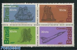 Brazil 1972 Army Day 4v [+], Mint NH, History - Transport - Various - Militarism - Aircraft & Aviation - Ships And Boa.. - Neufs