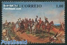 Brazil 1972 Exfilbra 1v (from S/s), Mint NH, History - Nature - Militarism - Horses - Philately - Nuovi