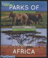 Gambia 2014 National Parks S/s, Mint NH, Nature - Animals (others & Mixed) - Elephants - National Parks - Natur