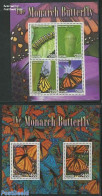 Guyana 2014 Monarch Butterfly 2 S/s, Mint NH, Nature - Butterflies - Guiana (1966-...)