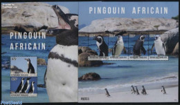 Togo 2014 African Pinguin 2 S/s, Mint NH, Nature - Birds - Penguins - Togo (1960-...)