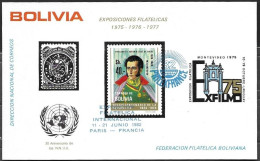 Bolivia Bolivie Bolivien 1981 Expociones Filatelicas Expositions Philexfrance 82 Mi.no. Bl. 116 MNH Postfrisch Neuf ** - Bolivie