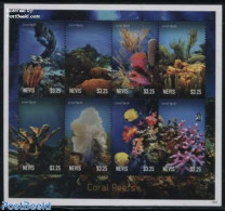 Nevis 2014 Coral Reefs 8v M/s, Mint NH, Nature - Fish - Poissons