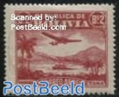 Bolivia 1930 2B, Stamp Out Of Set, Mint NH, Transport - Aircraft & Aviation - Avions