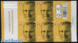 Belgium 2015 Definitive King Philip Yellow Booklet, Mint NH, Stamp Booklets - Ongebruikt