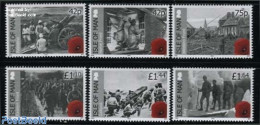 Isle Of Man 2015 Fronts Of World War I 6v, Mint NH, History - Sport - Militarism - Mountains & Mountain Climbing - Wor.. - Militaria