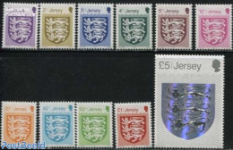 Jersey 2015 Definitives 11v, Mint NH, History - Various - Coat Of Arms - Holograms - Hologrammes