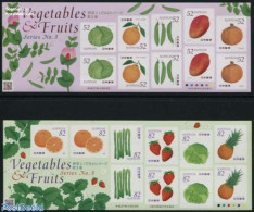 Japan 2015 Vegetables And Fruits 2 M/s S-a, Mint NH, Nature - Fruit - Unused Stamps
