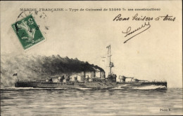 CPA Französisches Kriegsschiff, Französische Marine - Other & Unclassified