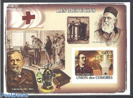 Comoros 2008 Medical Personalities S/s, Imperforated, Mint NH, Health - History - Science - Health - Red Cross - Nobel.. - Red Cross