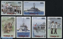 Tonga 1994 Army 6v, Mint NH, History - Transport - Militarism - Ships And Boats - Militaria