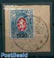 Czechoslovkia 1920 Military Post In Siberia 1v, Used On Piece Of Paper, Used Stamps, Various - Special Items - Other & Unclassified