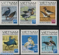 Vietnam 1972 Birds 6v, Imperforated, Mint NH, Nature - Birds - Other & Unclassified