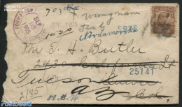 United States Of America 1905 Forwarded Letter With 10c Stamp Daniel Webster, Postal History - Brieven En Documenten