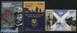Spain 2015 Remembrance Day 3v, Mint NH, Health - History - Science - Transport - Health - Militarism - Education - Aut.. - Unused Stamps