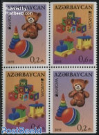 Azerbaijan 2015 Europa, Old Toys 4v From Booklet, Partially Perforated, Mint NH, History - Nature - Transport - Variou.. - Fruit