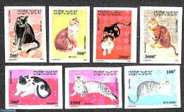 Vietnam 1990 Cats 7v, Imperforated, Mint NH, Nature - Cats - Other & Unclassified