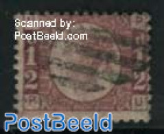 Great Britain 1870 1/2p, Plate 9, Used, Used Stamps - Gebruikt