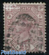 Great Britain 1876 2.5p, Plate 8, Used, Used Stamps - Gebruikt