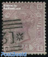 Great Britain 1876 2.5p, Plate 16, Used, Used Stamps - Gebruikt