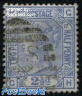 Great Britain 1880 2.5p, Plate 17, Used, Used Stamps - Gebruikt