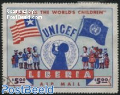Liberia 1954 UNICEF 1v, Larger Size, Mint NH, History - Flags - Unicef - Other & Unclassified