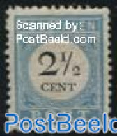 Netherlands 1881 2.5c, Postage Due, Perf. 11.5:12, Type II, Unused (hinged) - Other & Unclassified