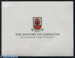 Gibraltar 2000 Millenium Booklet, Mint NH, History - Nature - Transport - History - Horses - Monkeys - Stamp Booklets .. - Zonder Classificatie