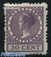 Netherlands 1928 30c, Sync. Perf. Different Perf. Right Above 1v, Unused (hinged) - Ungebraucht