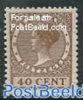 Netherlands 1934 40c, Perf. 13.5:12.75, Stamp Out Of Set, Unused (hinged) - Ongebruikt