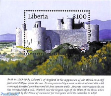 Liberia 2001 Harlech, Wales S/s, Mint NH, Art - Castles & Fortifications - Schlösser U. Burgen