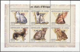 Niger 2000, Cats, 6val In BF - Hauskatzen