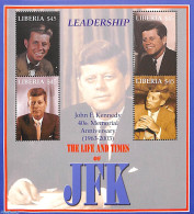 Liberia 2003 J.F. Kennedy 4v M/s, Mint NH, History - American Presidents - Politicians - Other & Unclassified